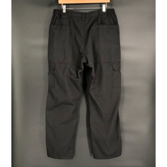 Propper Mens Tactical Cargo Pants 38/32 Black Ripstop Elastic Waist Combat - Picture 2 of 9